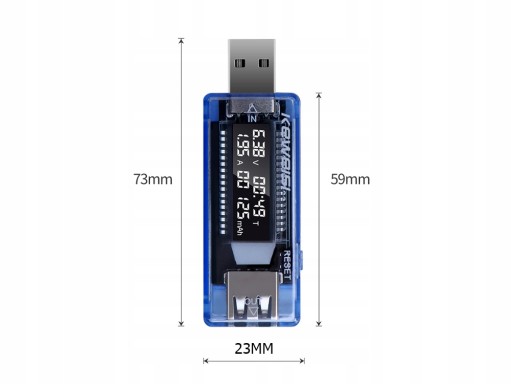 METER VOLTMETER USB AMPÉROVÝ TESTER NAPÄTÍ