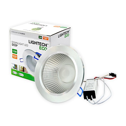 Stropné svietidlo, zapustený LED panel DOWNLIGHT 12W