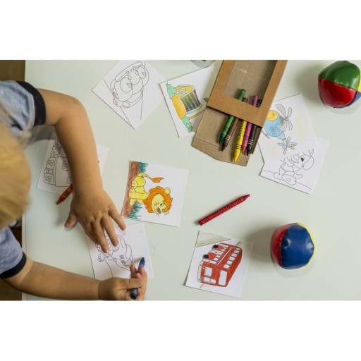 SADA FAREBNICE 8 pasteliek 8 omaľovánok