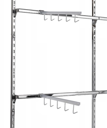 RÁMOVÝ VEŠIAK 5 HÁKOV 40cm NA PREDAJNÚ PANEL