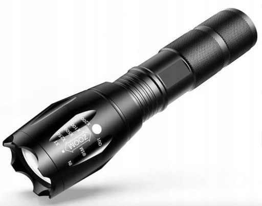 VÝKONNÁ LED TAKTICKÁ VOJENSKÁ BATERKA VODEODOLNÁ ZOOM SET BATÉRIA