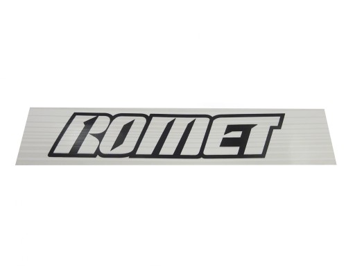 VEĽKÁ NÁLEPKA NA MOTOROVÝ BICYKEL ROMET, BIELA