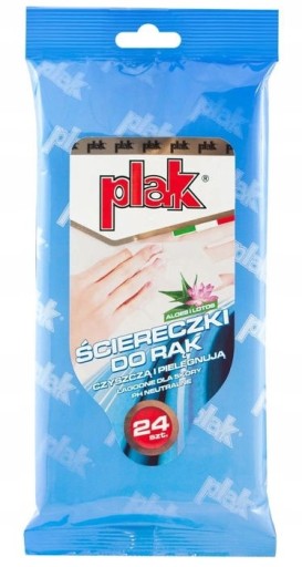 Plak HAND WIPES Clean and Care 24 ks