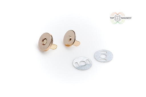 Magnetická spona 10 mm zlatá 10 ks