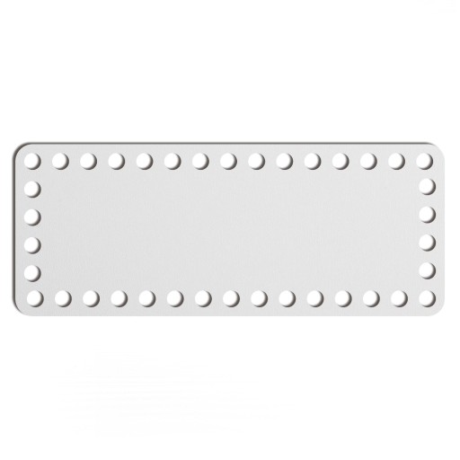 biely základný košík dno 10x25cm HDF obdĺžnik