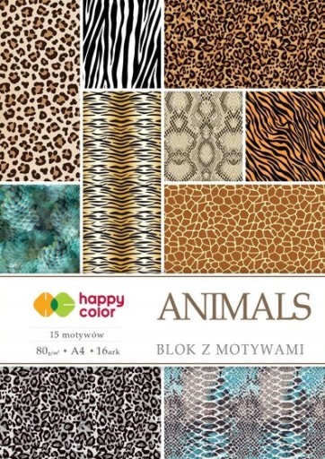Kreatívny blok Happy Color s motívmi Animals A4