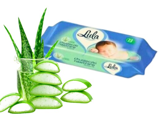 LULA Vlhčené obrúsky s ALOE 72 ks 3 ks + 1 ks zdarma