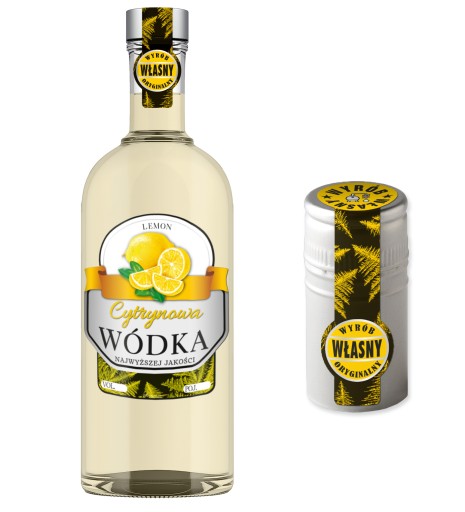 Etiketa - LEMON vodka + bander. 10 ks