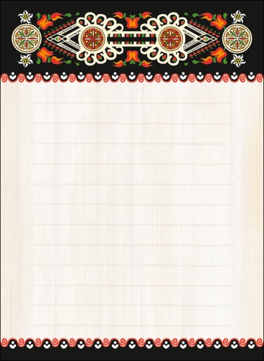 MAGNETICKÝ NOTEBOOK DO CHLADNIČKY MAŁY FOLK PODHALE