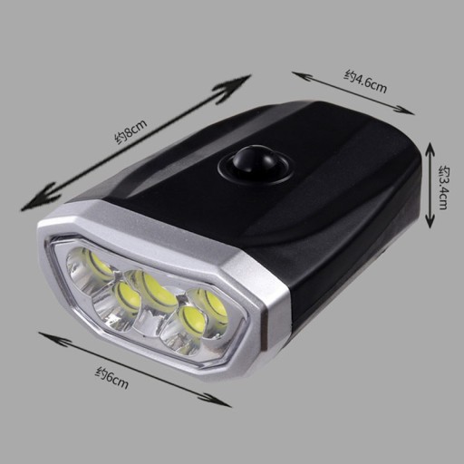 LED COB BIKE LAMPA PREDNÉ OSVETLENIE BICYKLA
