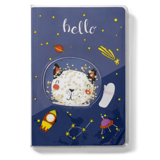 NOTEBOOK CAT IN SPACE A5 96 strán ako milý darček