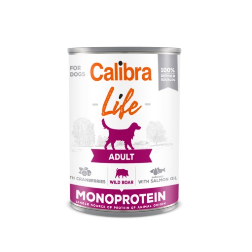 Calibra Dog Life Adult Monoproteín Dzik 400g