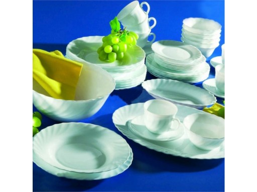 OVÁLNY TANIER SO SLEDEMI 22 CM TRIANON LUMINARC BIELY 22x13,5 cm