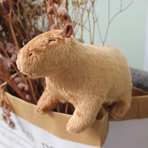 Maskot medvedíka Capybara, plyšová hračka pre deti, 20 cm. KAPYBARA