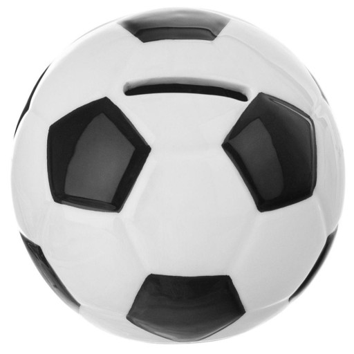 FUTBAL prasiatko, otvorené, peniaze, mince