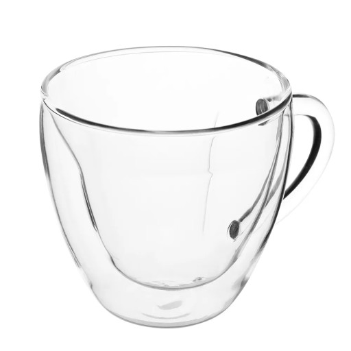 Termo sklenený dvojstenný hrnček srdce Altom Design Andrea 250 ml