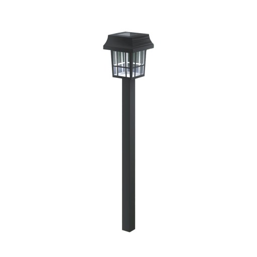 Solárne záhradné svietidlo, LED lampáš, studený biely stĺp