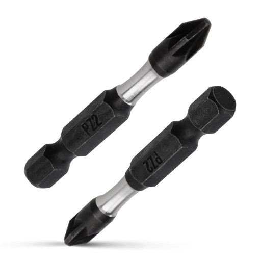 Nárazový bit PZ2 Nárazový bit 50mm | Nárazový bit pre skrutkovač 2 ks.