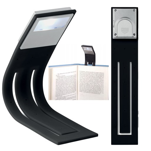 LED LAMPA NA ČÍTANIE 2v1 záložka FlexiLight, čierna