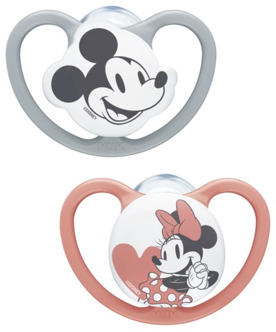 Nuk cumlík 2 ks. Priestor MINNIE 0-6m. disney