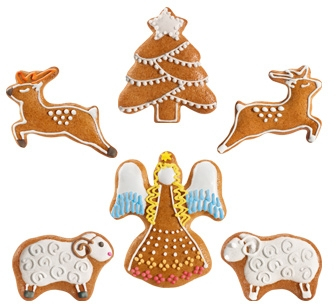 FORMA VIANOČNÉHO STROMČEKA NA REZAŤ 6 VIANOČNÝCH KOŠÍKOV