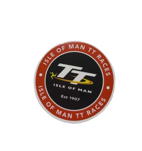 NÁLEPKA ISLE OF MAN TT RACES 6,8 x 6,8 cm
