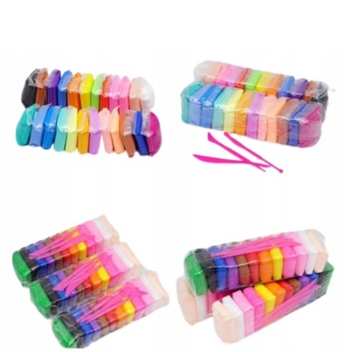 Plastic Clay Magic Foam Clay Creativity Super Clay 36 ks farieb