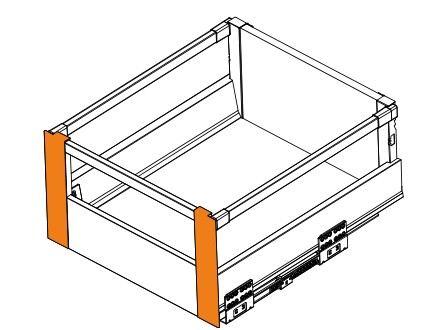 UPEVNENIE PREDNEJ ČASTI VNÚTORNÉHO PANELU MODERNÝ BOX PRO GTV HIGH H167 WHITE
