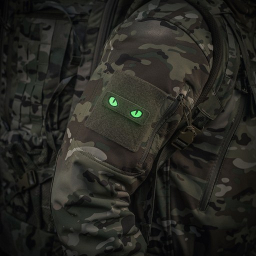 NÁŠPISKA CAT EYES CAT EYES TYP 2 LASEROM REZANÝ VELCRO SVIETEĽNÝ M-TAC COYOTE