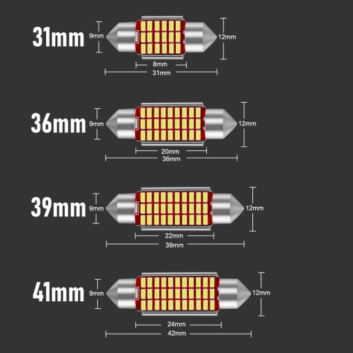 LED ŽIAROVKA 41MM 42MM 33SMD C3W C5W CANBUS