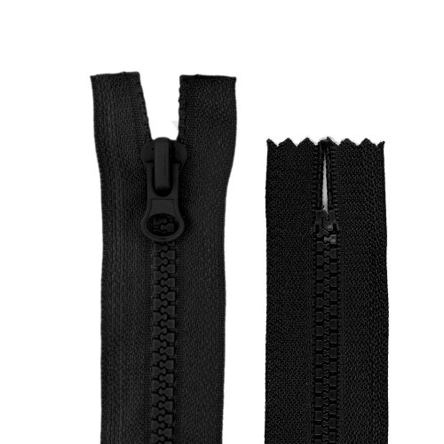 ČLENKOVÝ Zips #5 - 18 CM - ČIERNA