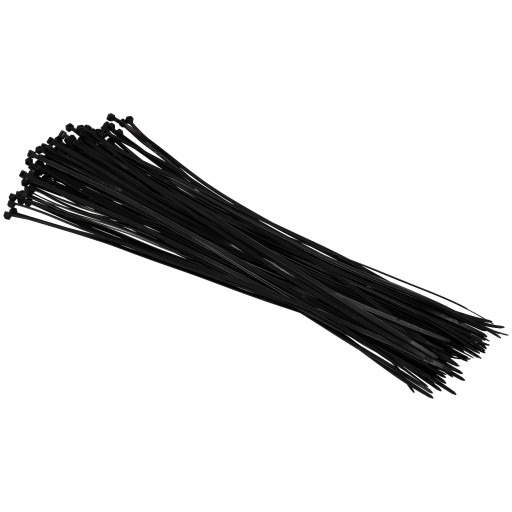 Sťahovacie pásky 4,6x500mm Čierna 100 ks