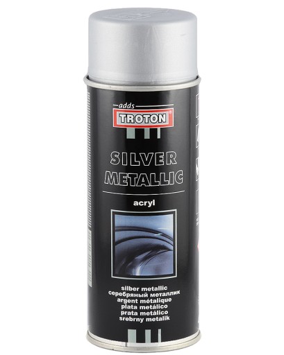 TROTON sprej akrylový lak SILVER METALLIC 400 ml