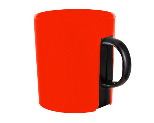 PLASTOVÝ HRNČEK S RÚČKOU 400ML MIX FARBA PP