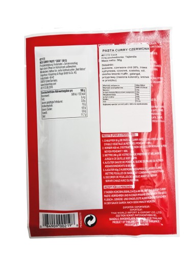 RED CURRY PASTE 50g RED COCK BRAND THAILAND