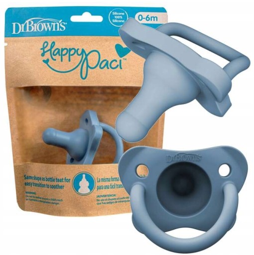 Dr Brown's Round silikónový cumlík PS11008 BLUE