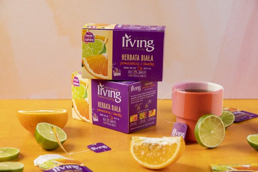 Biely pomarančový čaj s limetkou 20 šálok Irving