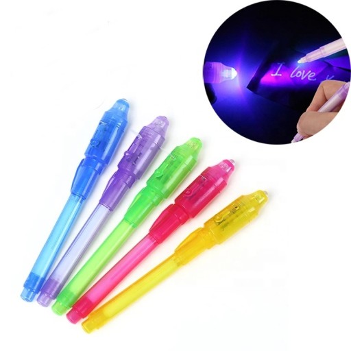 SET 5x NEVIDITEĽNÉ MAGICKÉ UV LED PERO