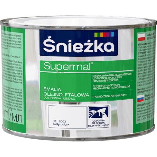 Supermal biela RAL9003 0,4L