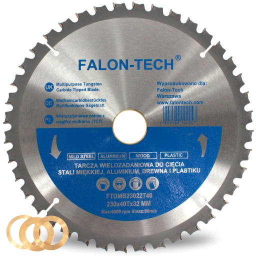 VIACÚČELOVÝ PÍLOVÝ DISK TCT FALON-TECH 230 40 zubov