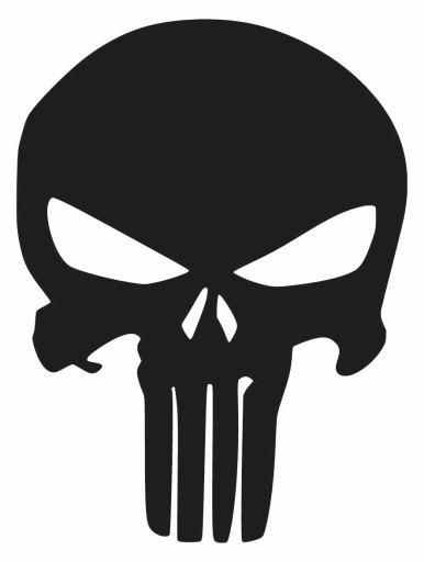 Nálepka na motorku PUNISHER 20cm _COLORS