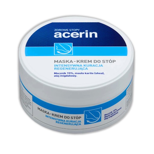 Acerin, maska - krém na nohy, intenzívna regeneračná kúra, 125 ml