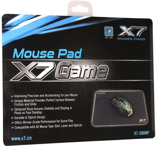 Gumová podložka pod hernú myš 250x200x3mm A4Tech XGame X7-200MP