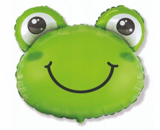 Fóliový balón 24 palcový Frog Birthday Hel