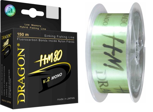 HM80 v.2 MONO vlasec 0,223mm 6,37kg 150m DRAGON