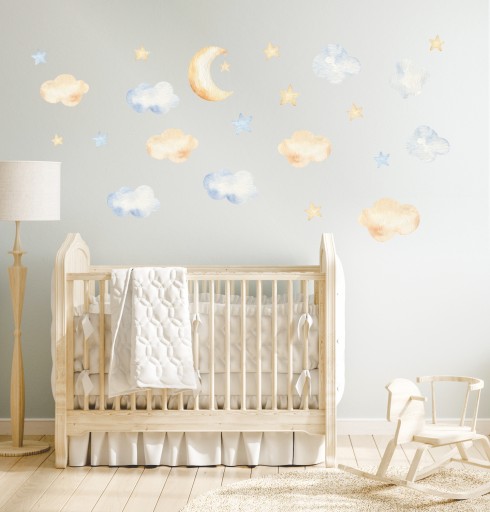 Samolepky na stenu STAR CLOUDS 50x75cm CH1