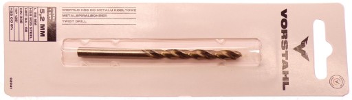 HSS-CO kobaltový vrták do kovu 5,2x86mm - VORSTAHL - 1 ks balenie.