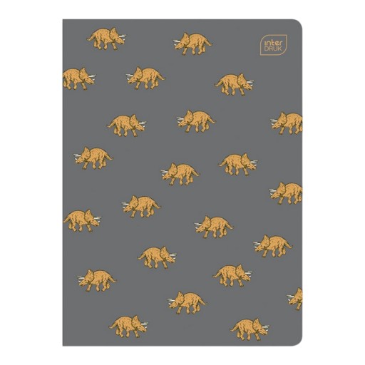Zápisník A5, 32 štvorcových strán, Dinosaury, interprint