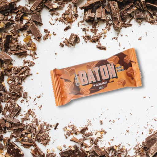 Proteínová tyčinka KruKam Baton Datle, slaný karamel 33g