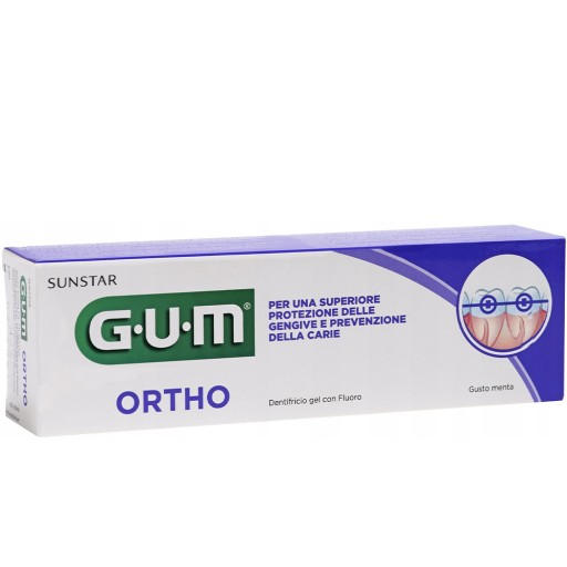 SUNSTAR GUM ORTHO ZUBNÁ PASTA 75 MINT ML PRE ORTODONTICKÉ PRÍSTROJE